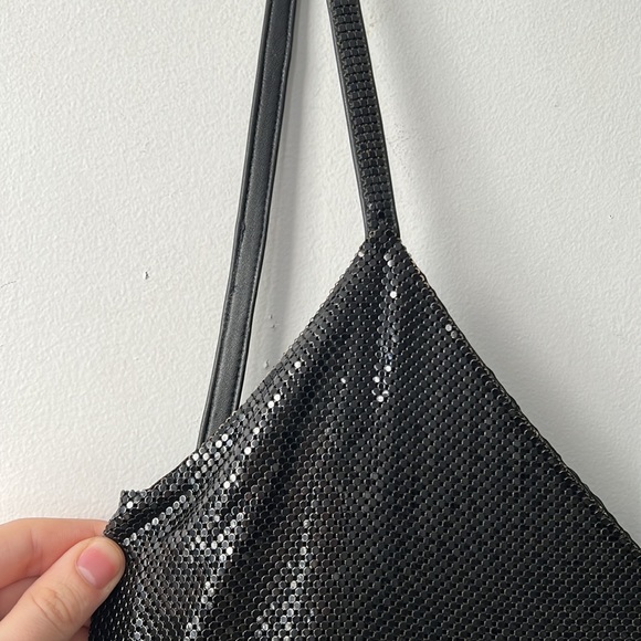 RARE!!! DOUGLAS FERGUSON 70s/80s Black Chainmail Metal Dress S - Picture 7 of 7